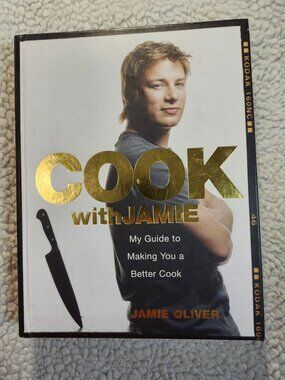 Cook with JAMIE Jamie Oliver Hardcover Cookbook Recipes 2007 First US Edition